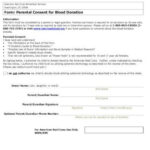 FREE 10 Blood Donor Parent Guardian Consent Form Samples Templates