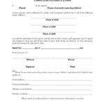 Free Travel Consent Form For Minor Traveling With One Parent