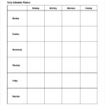 Homeschool Schedule Template Template Business