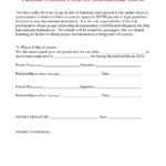 Letter Of Consent For Travel Of A Minor Child Template Examples
