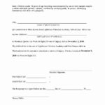 Letter Of Consent For Travel Of A Minor Child Template Examples