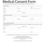 Medical Consent Form 09 Consent Forms Template Printable Student