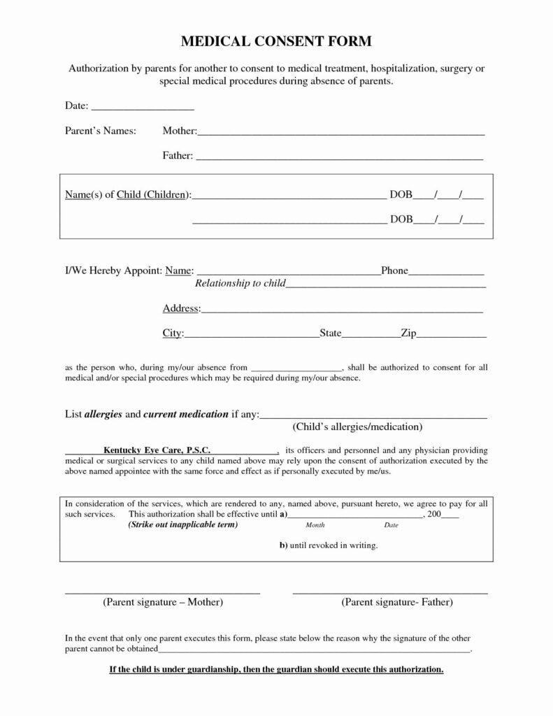 Medical Procedure Consent Form Template Awesome Medical Procedure 