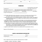 Medical Release Form For Minors Parent Guardian Consent Printable Pdf