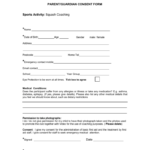 Microsoft Word Junior Squash PARENT CONSENT FORM