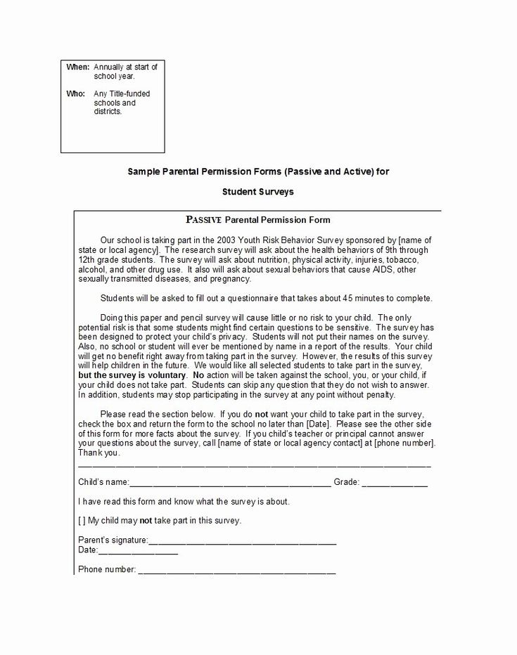 Parent Consent Forms Template Fresh 50 Printable Parental Consent Form 