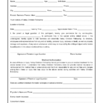 Parental Consent For Medical Treatment Free Printable Documents