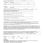 Parental Consent Medical Emergency Contact Form Minors Unpaid