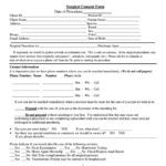 Surgical Consent Form Printable Pdf Download