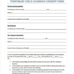 Temporary Guardianship Agreement Form Guardianship Legal