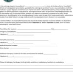 Texas Medical Release Form For Minor Child Download Free Printable