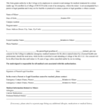 This Form Grants Authority To The College Or Its Employees To Consent