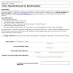 10 Blood Donor Parent Guardian Consent Form Templates In PDF Word
