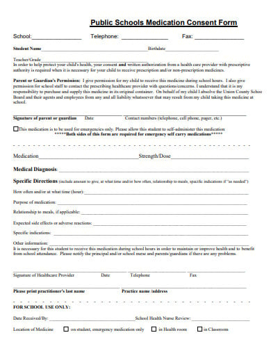 18 School Consent Form Templates In PDF DOC