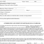 3 Child Medical Consent Form Free Download