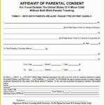 35 Free Child Travel Consent Form Template Heritagechristiancollege