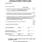 9 Research Consent Form Templates Sample Templates