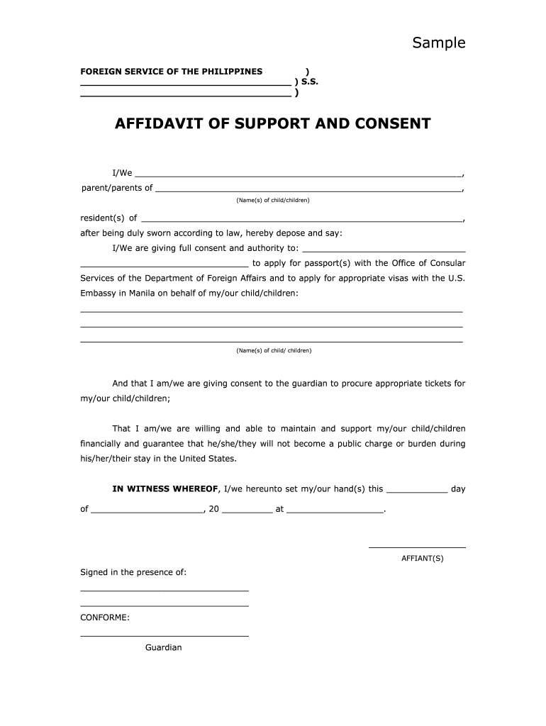 Affidavit Of Consent I Fill Out Sign Online DocHub