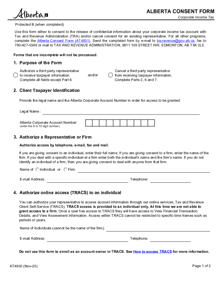 Alberta Consent Form Printable Consent Form