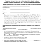 Allegiant Airlines Physician Consent Form For Oxygen Fill Out Sign