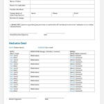 Authorization Form To Administer Medication Printable Medical Forms