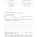 Child Care Authorization Letter Template Download Printable PDF