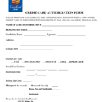 Comfort Inn Credit Card Authorization Form Fill Online Printable