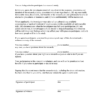 Consent To Participate In Research Short Form Download Printable PDF