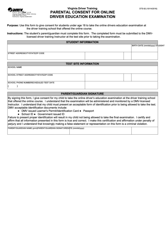 Dmv Parental Consent Form 2024 Printable Consent Form 2024