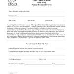 Field Trip Permission Slip Template