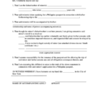 Fillable Affidavit Of Travel Consent Philippines Printable Pdf Download