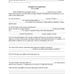 Fillable Form 139g Consent To Adoption Printable Pdf Download