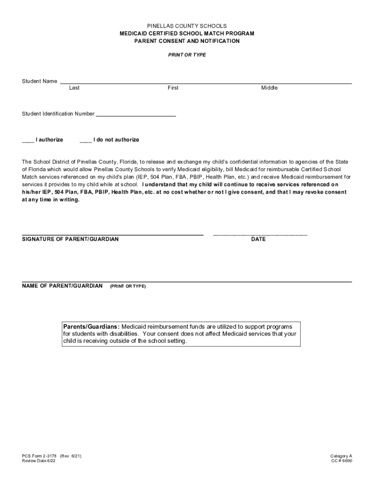 Fillable Online Medicaid Parent Consent Form Fax Email Print PdfFiller