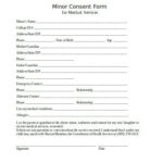 FREE 10 Minor Consent Form Templates In PDF MS Word