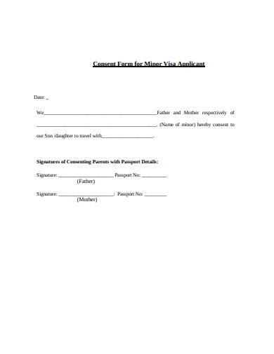 FREE 10 Minor Consent Form Templates In PDF MS Word