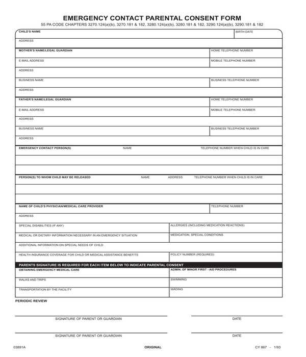 FREE 15 Parental Consent Forms In PDF MS Word