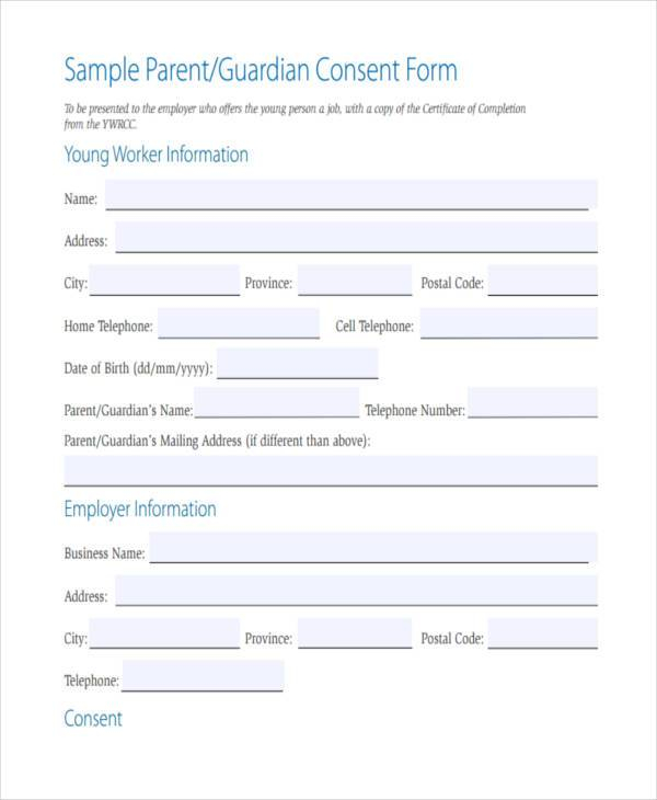 FREE 42 Consent Form Samples In PDF MS Word Excel