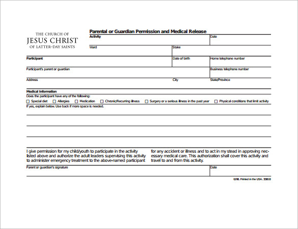 FREE 8 BSA Medical Forms In PDF MS Word