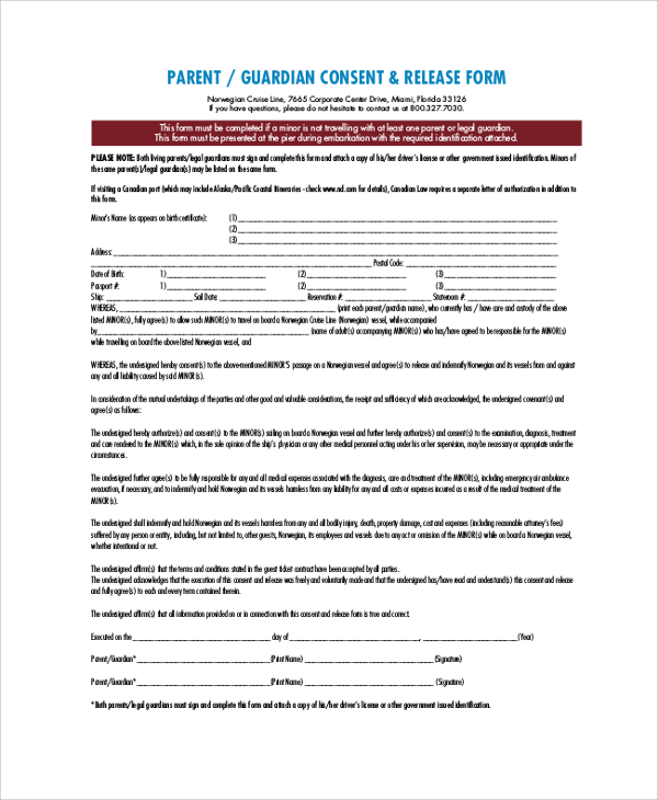 FREE 8 Sample Guardianship Forms In PDF MS Word