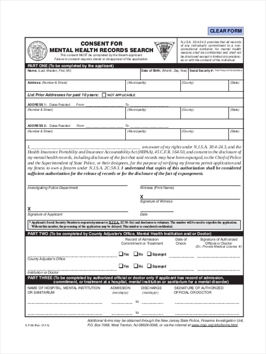 FREE 9 Health Consent Forms In PDF