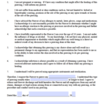 Free Body Piercing Consent Form For Adults And Minors PDF Word