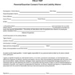 Free Field Trip Consent Permission Forms Word PDF
