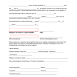Free Minor Child Medical Consent Form PDF Word EForms