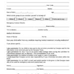 Free Printable Parental Consent Forms Printable Forms Free Online