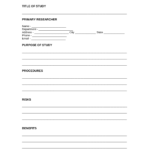 Free Research Informed Consent Form PDF Word EForms