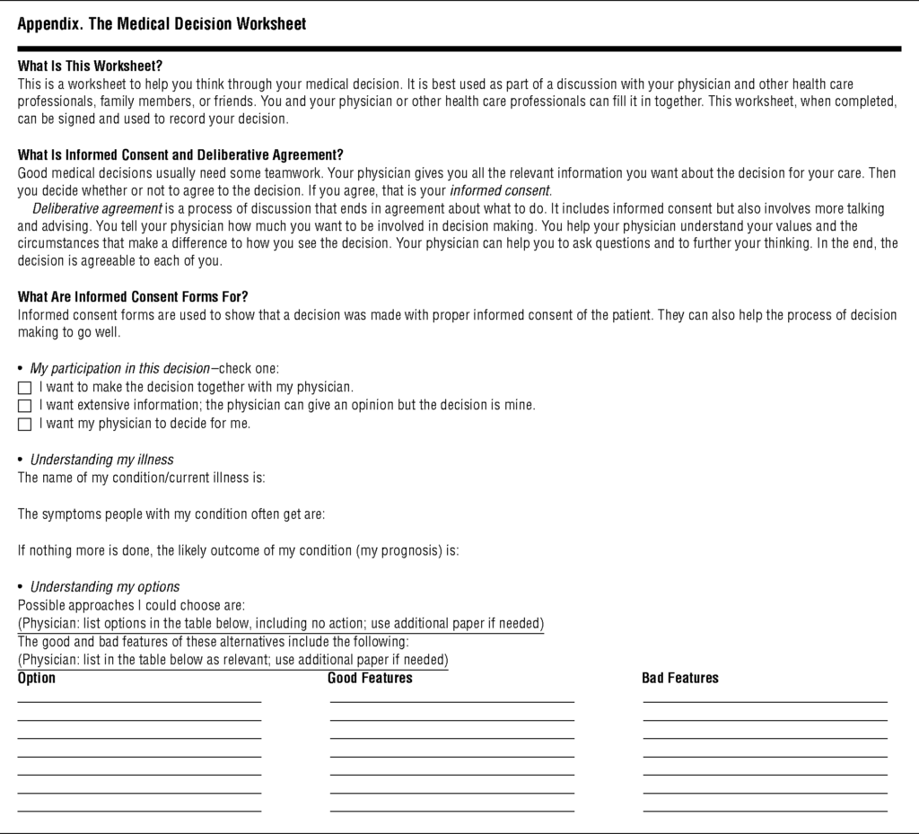 Hospital Informed Consent For Procedure Forms Facilitating Quality 