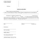 Indiana Notice Of Hearing No Consent Fill Out And Sign Printable PDF