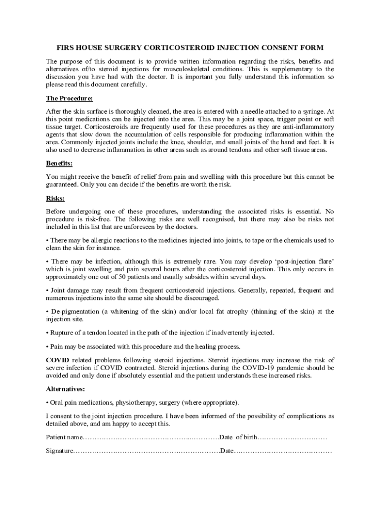 Joint Injection Consent Form docx Fill Out Sign Online DocHub