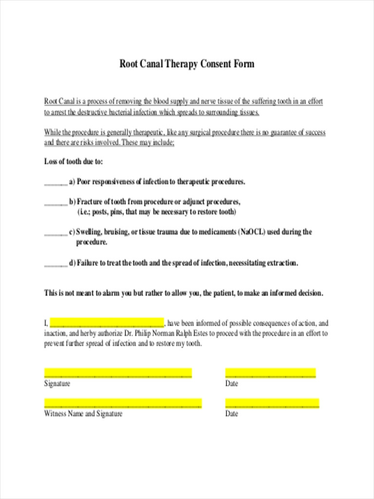 Keratin Treatment Consent Form Printable Consent Form