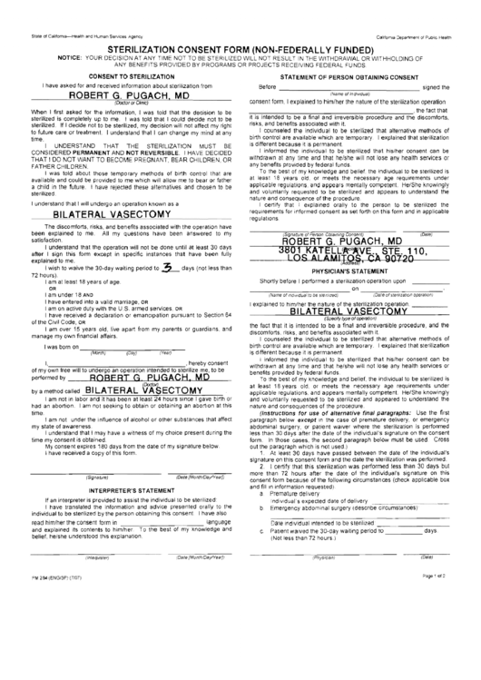 Medicaid Consent Form For Sterilization 2022 Printable Consent Form 2022